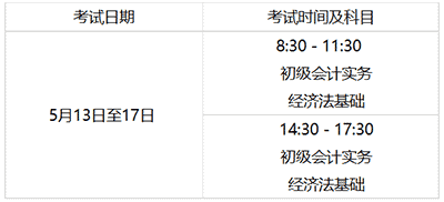 內蒙古2023年初級會計準考證打印時間:5月3日至5月12日